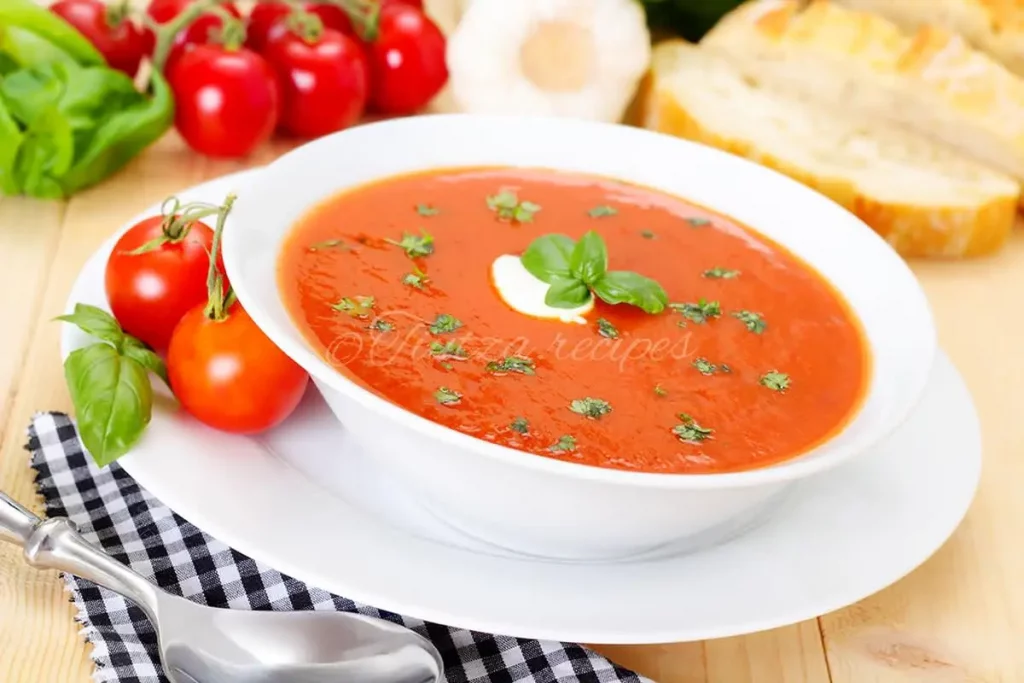 Reteta de supa de rosii traditionala este o reteta delicioasa! Va invit sa o incercati si va urez pofta buna!